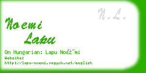 noemi lapu business card